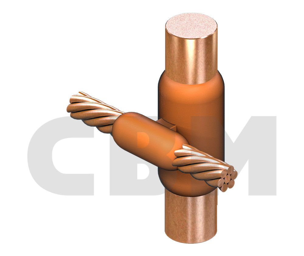 Earth rod to wire/stranded wire connection, group: C-UD-D