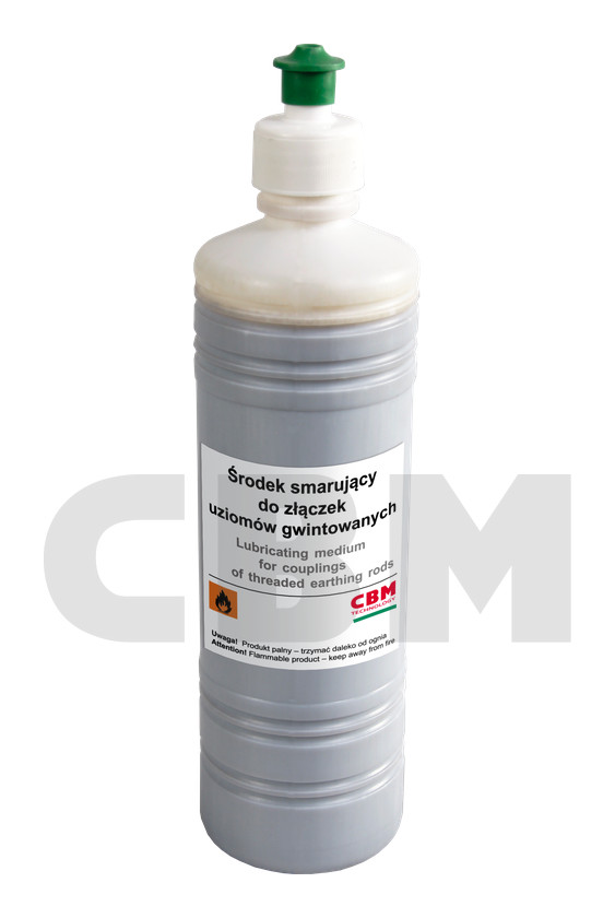 Lubricating medium for couplings of threaded earthing rods