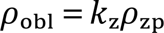 ρobl = kz · ρzp