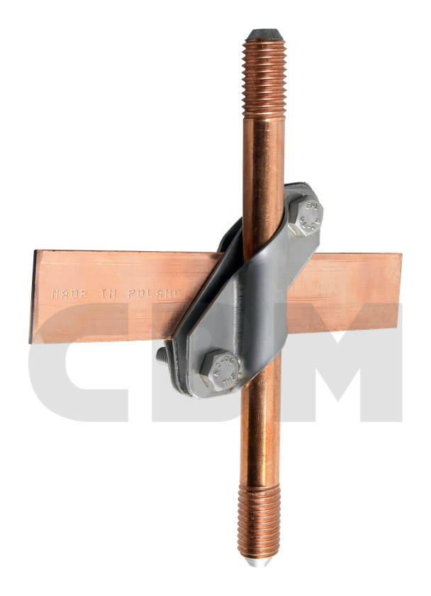 Skew clamp universal, with stainless steel separator
