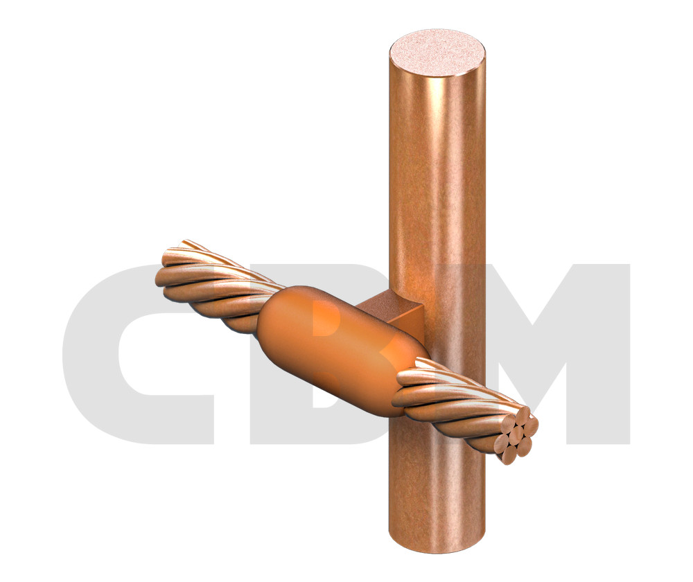Earth rod to wire/stranded wire connection, group: C-UD-A