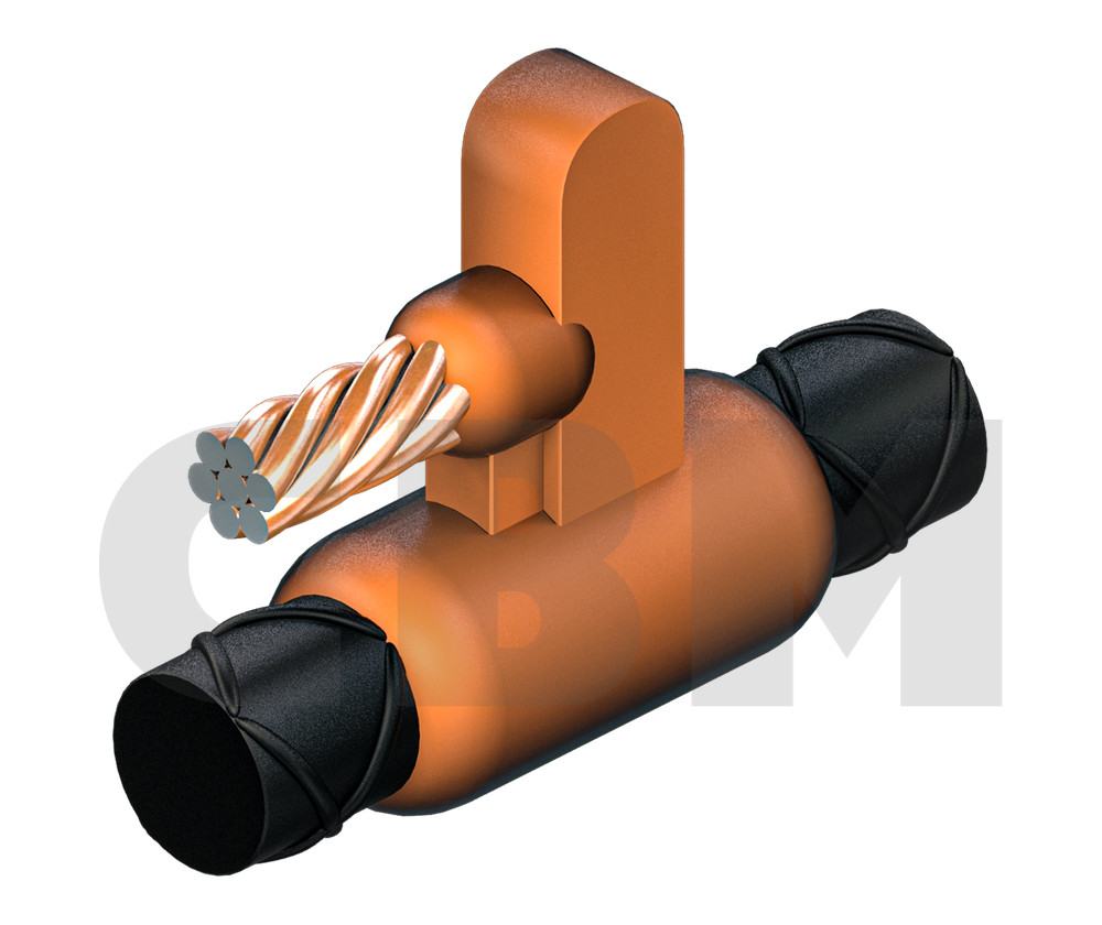 Wire/stranded wire to ribbed bar, group: C-DZ-E