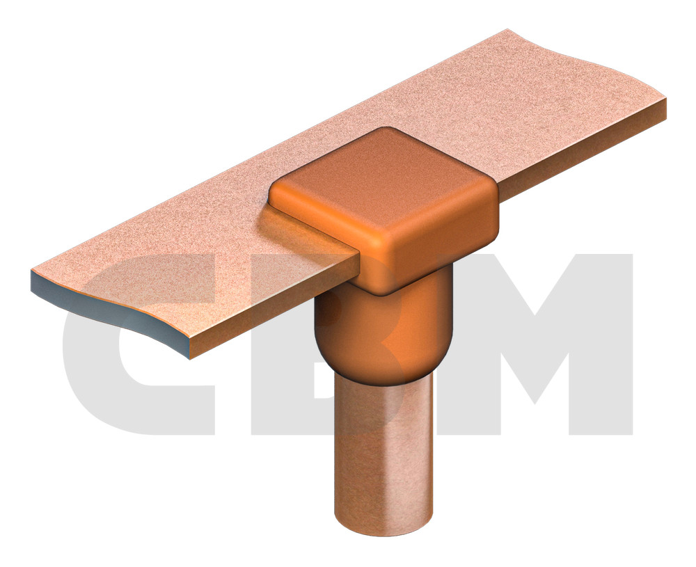 Earth rod to tape connection, group: C-UP-B