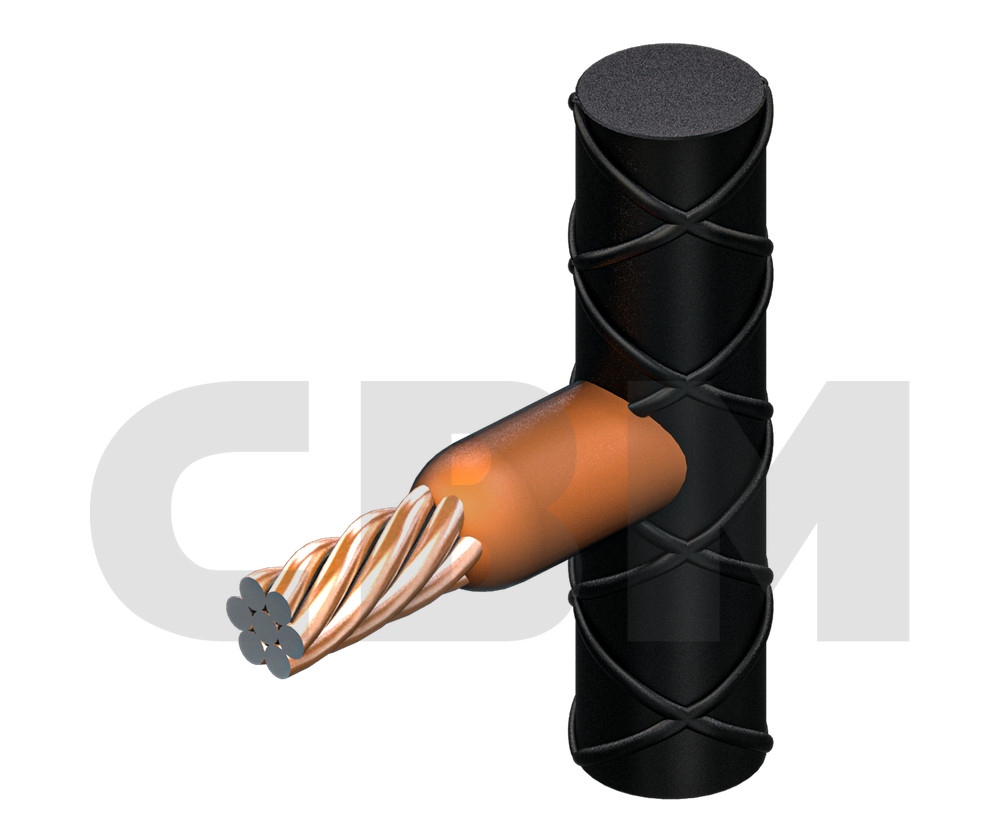 Wire/stranded wire to ribbed bar, group: C-DZ-C