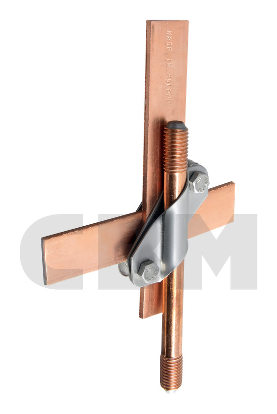 Skew clamp, with stainless steel separator